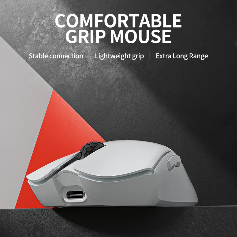 Tri-Mode Wireless Bluetooth 2.4g Lightweight M6 Game Mouse Paw3395 Office E-Sports Ergonomics Long Battery Life Laptop Design