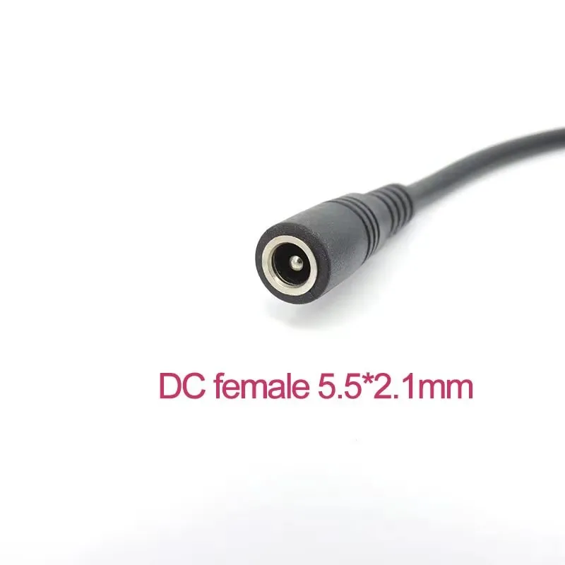 70CM DC 5.5*2.1mm 1 Female To 2/3/4/5 Male Power Cord Pure Copper 0.75 Square 10A Adapter Power Tap Audio Connection Cable A3