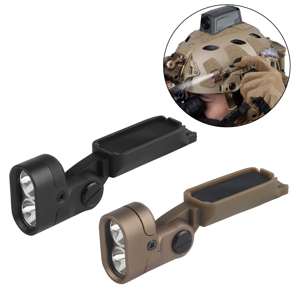 

Тактический шлем, модульный встроенный фонарь ARC Rail для модульной ARC Rail, 2-режимный ИК/белый светодиодный фонарик, быстрые аксессуары для шлема