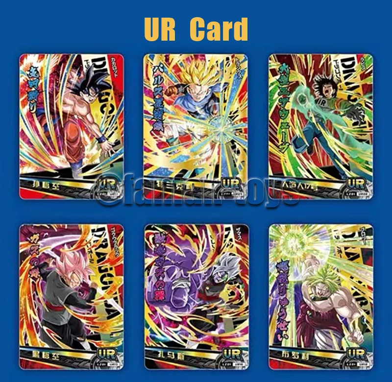 5/25/100 Pcs Anime Dragon Ball Card Son Goku Saiyan Vegeta TCG Rare Trading Collection Cards Battle Carte for Children Gift Toys