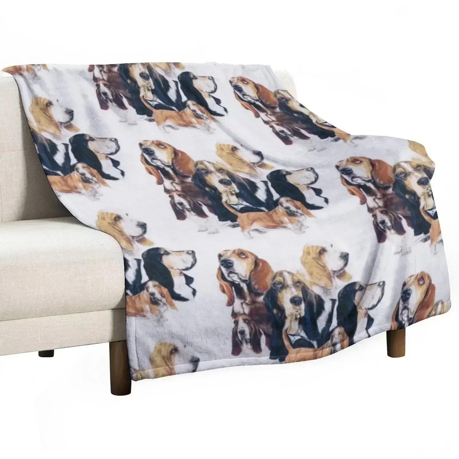 New Basset Hound Montage Throw Blanket Thins Thermals For Travel christmas decoration Decorative Throw Quilt Blankets