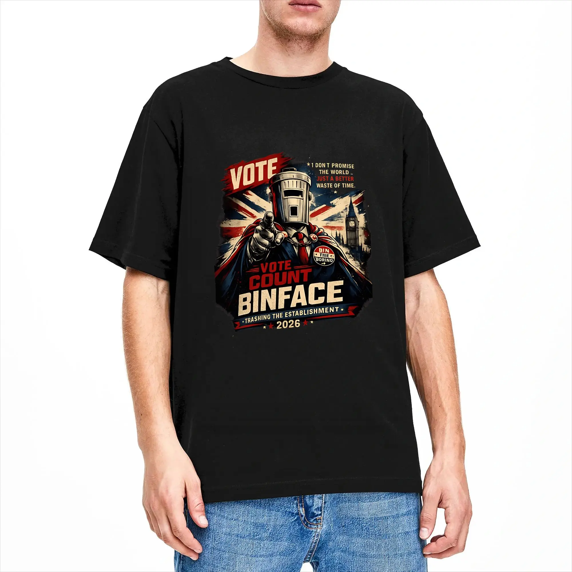 Men Count Binface T Shirts  Cotton Clothing Funny Short Sleeve Round Collar Tee Shirt Plus Size T-Shirt