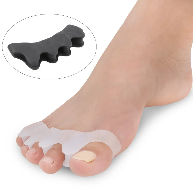 5-hole Toe Splitter Male And Female Toe Eversion Correction Separator Adult Toe Overlap Care Splitter Portable Household