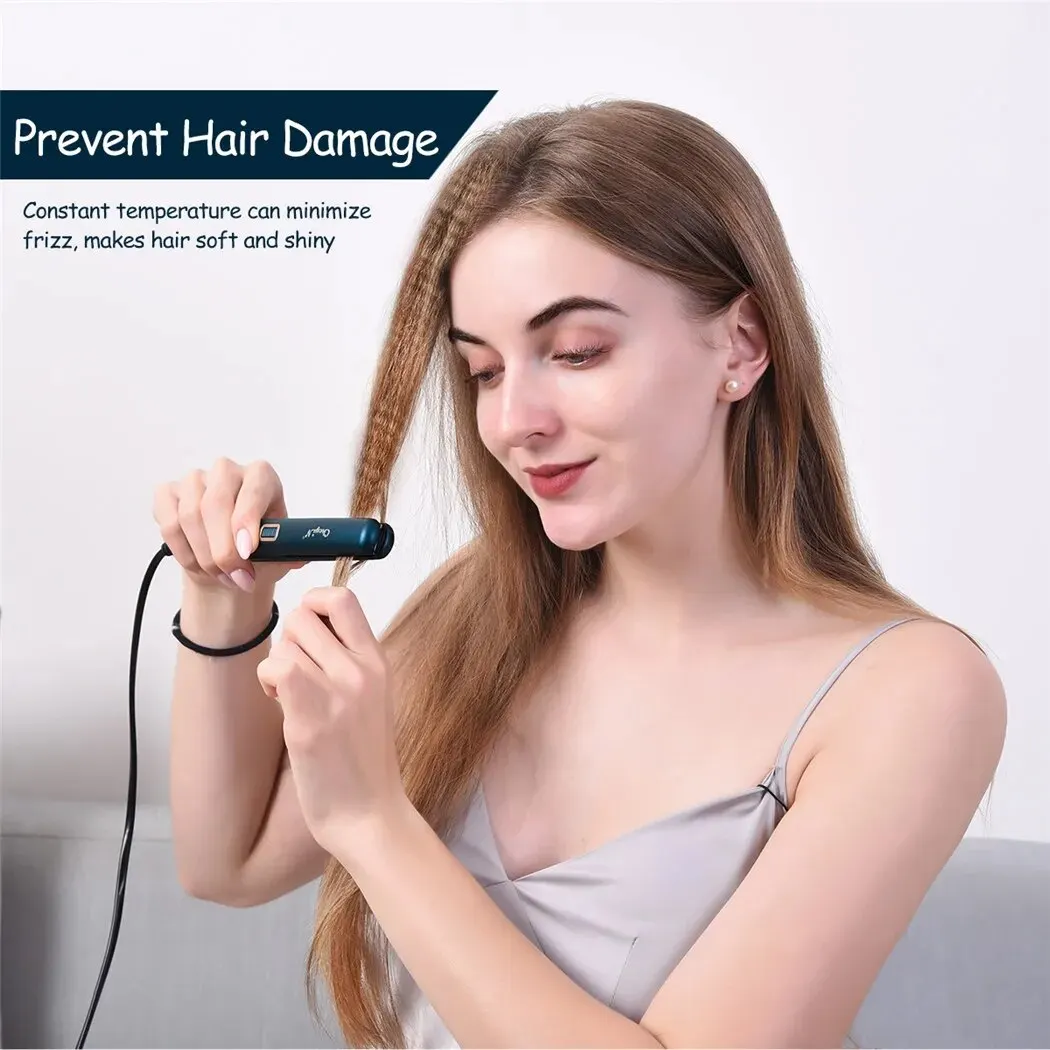Mini Hair Crimper Ceramic Fast Heating Crimping Iron Corn Perm Splint Corrugated Hair Fluffy Curler Small Wave Curling Iron