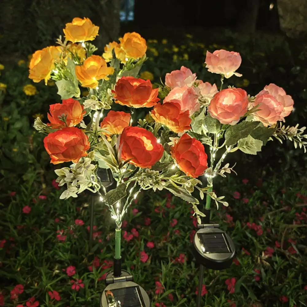 

Солнечные светильники 7Head Design, водонепроницаемые, декоративные, для улицы, в форме цветка, на солнечных батареях, для сада