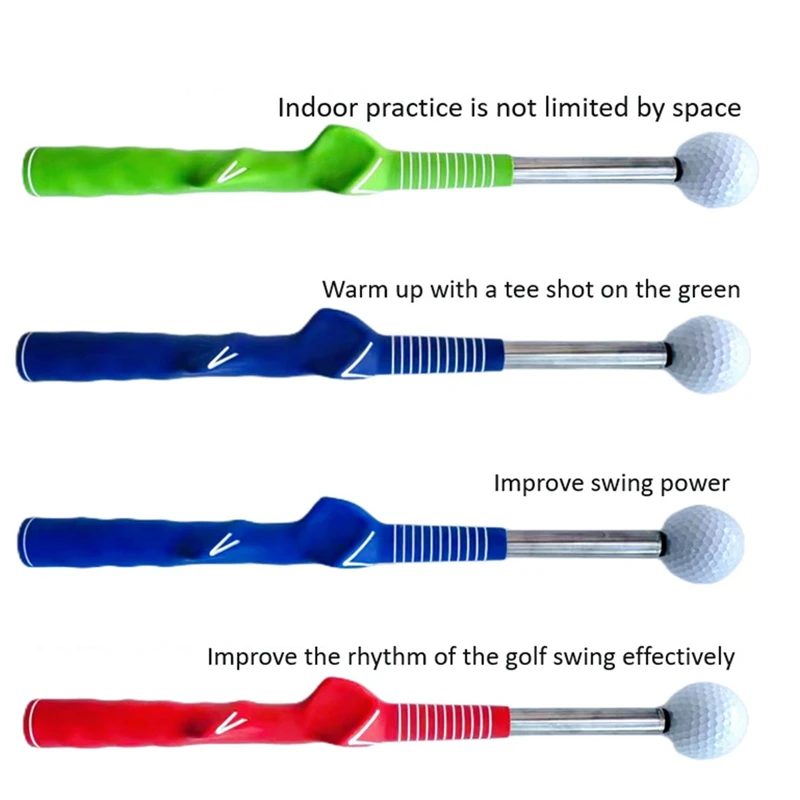 1 PCS Golf Swing Practice Stick Telescopic Swing Trainer Aid Tool Golf Posture Corrector Exercise Supplies Black