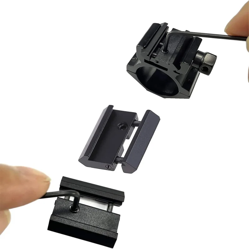 スコープマウントレール調整可能アダプター、20mmピカティニーから11mm、ミニレールコンバーター、アルミニウム合金、狩猟、おもちゃの銃アクセサリー