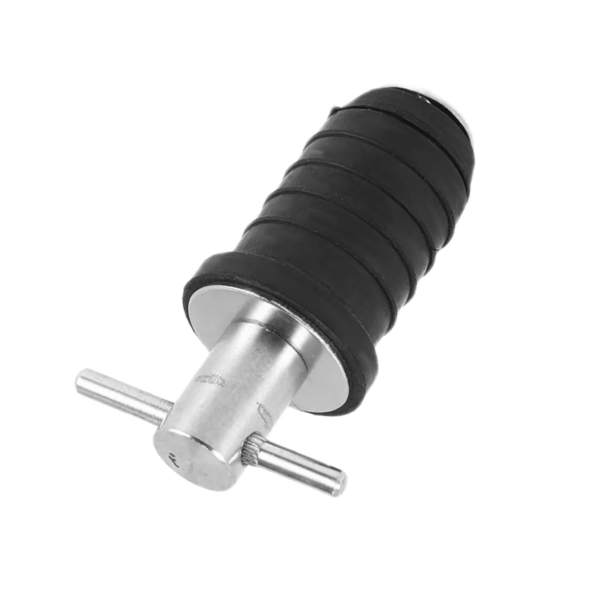 

KIKI Marine Boat Drain Plug T-Handle Screw Adjustable Rubber Deck Drain Plug,Silver 19MM
