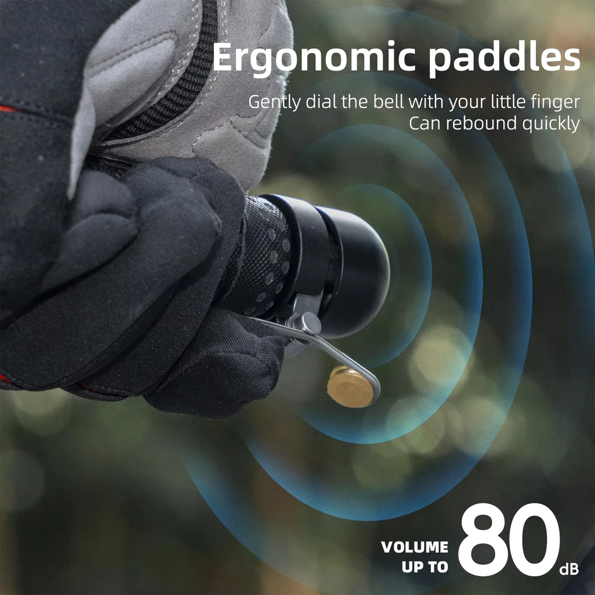 Glocke Klar Lauter Ton MTB Rennrad Hupe Fahrrad Griff Glocken Ring Geeignet für 18-25mm lenker 80db Glocke 1PCS