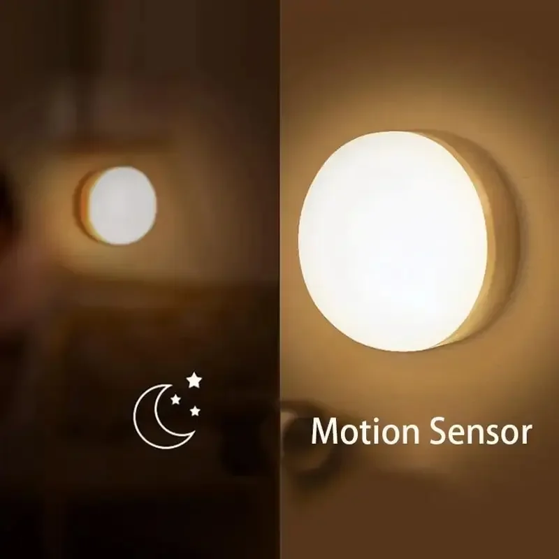 LED Night Light Smart Human Body Sensor with Digital Sensor Head Magnetic Suction Wireless-Use Eye Protect Night Lamp Nezuko Led