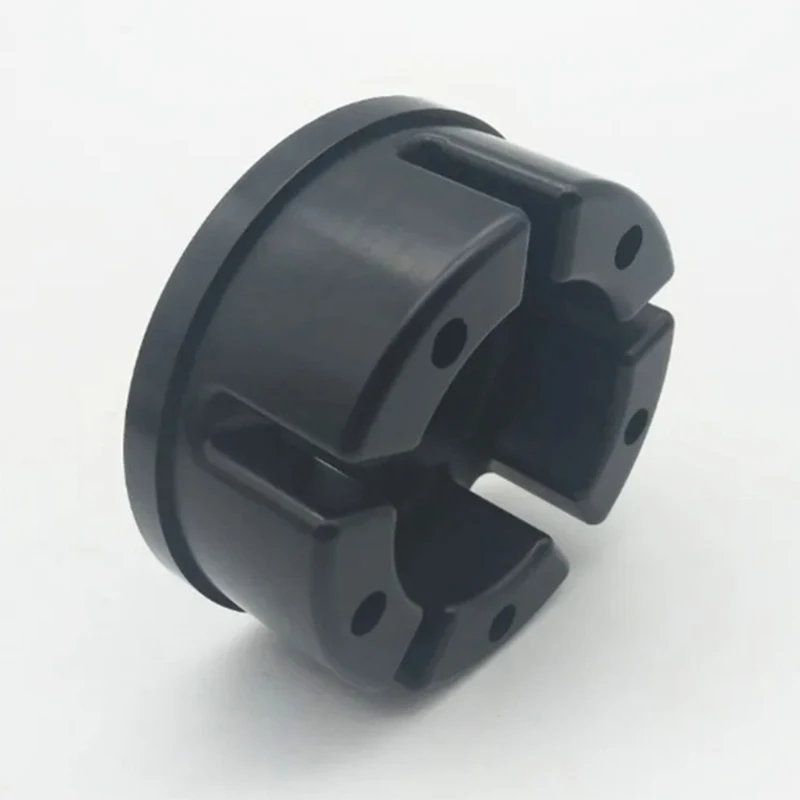 

CNC machined black engineering plastic special-shaped connecting sleeve porous positioning ring