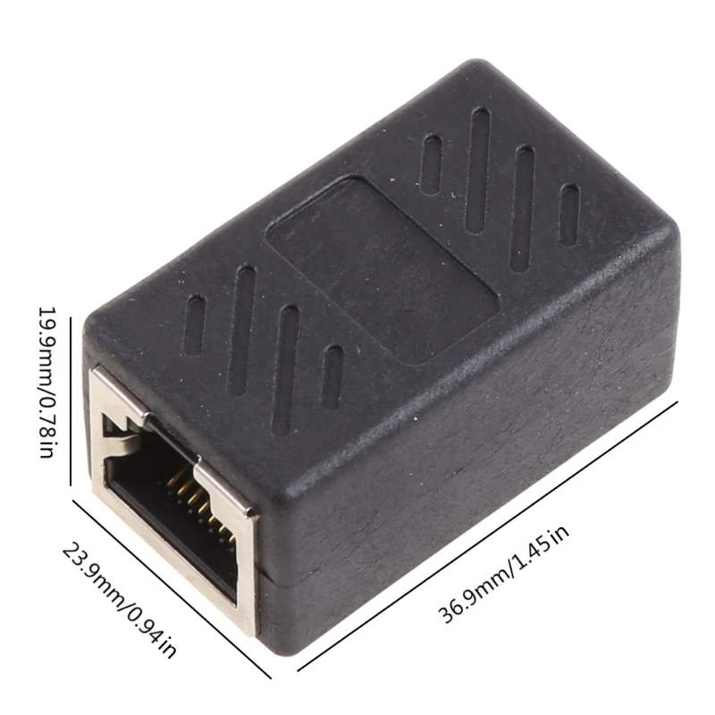 Y1UB Rj45 Cable Connectors Coupler Straight-through Shielded for Head Etherne