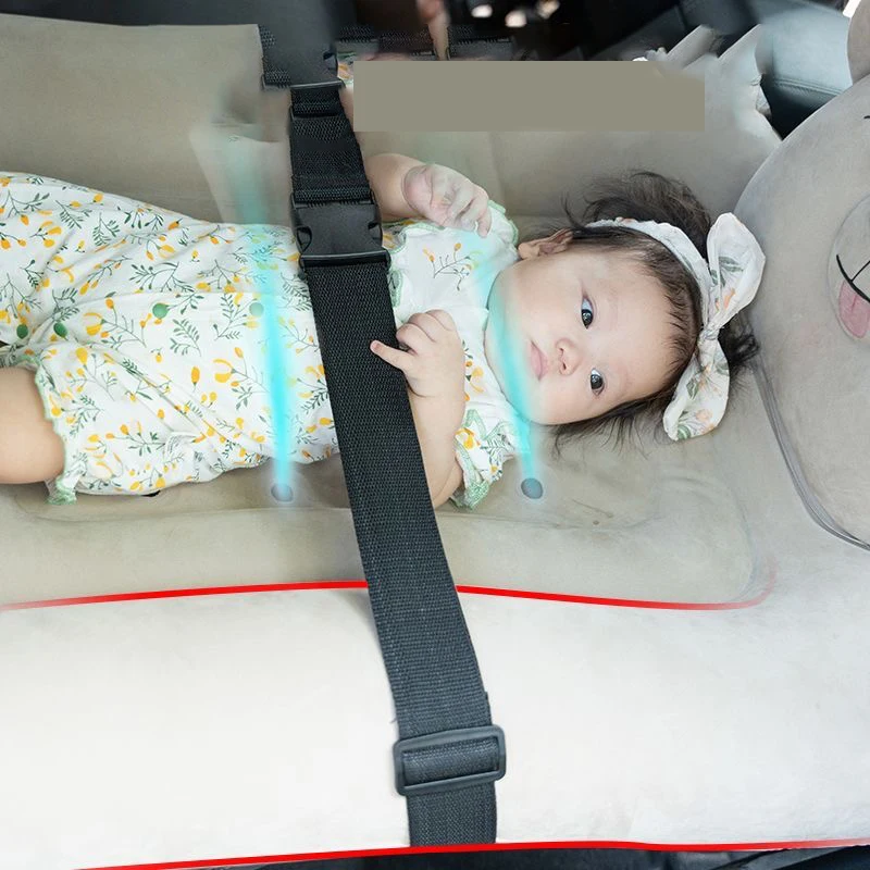 Portable Toddler Travel Car Mounted Bed Lnflatable Travel Car Bed Portable Toddler Travel Plane Bed Sleeping Pad For Car