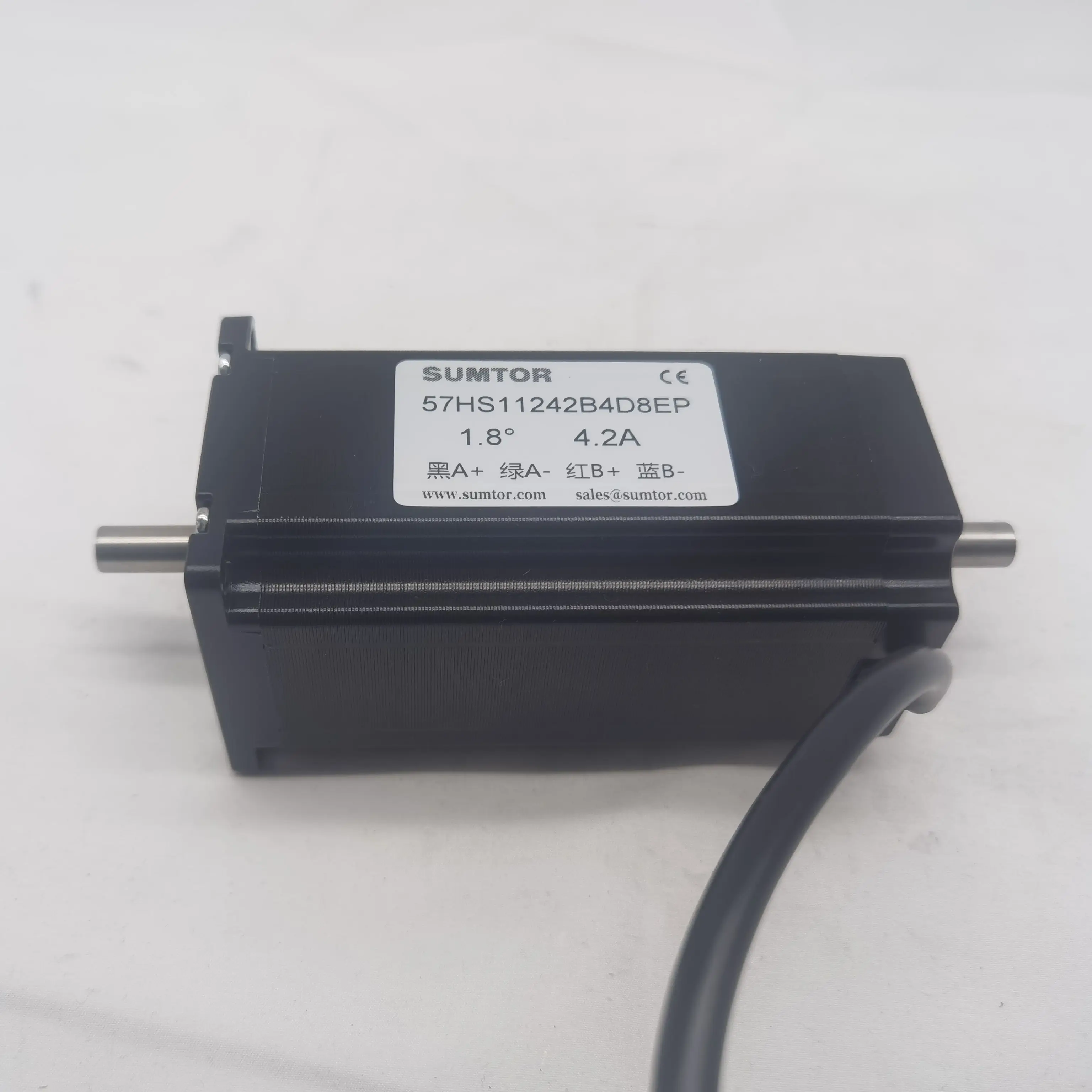 Nema23ステッピングモーター,2相,4線式,112mm,3nm1.8 °,シャフト長4.2a,21mm,ダブルシャフト直径8mm,高性能,ハイブリッドモーター