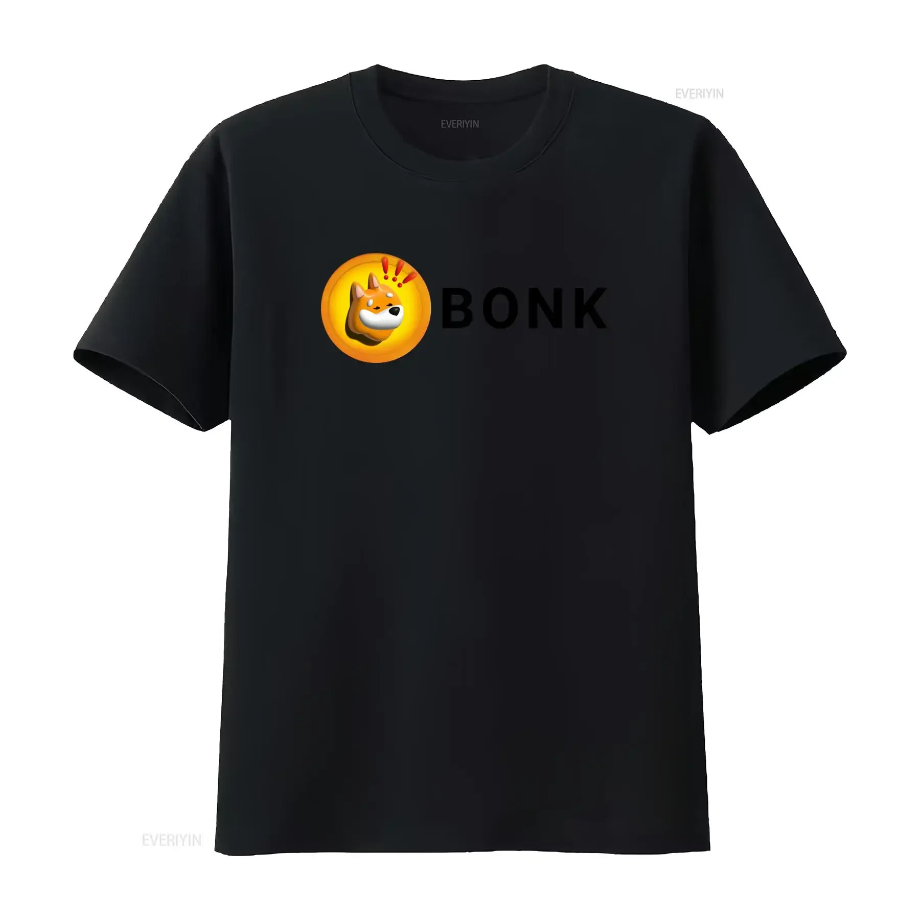 Bonk Coin Dog Cryptocurrency Crypto Token Meme Crewneck T Shirt vintage Washed Comfortable Breathable Casual designer clothes