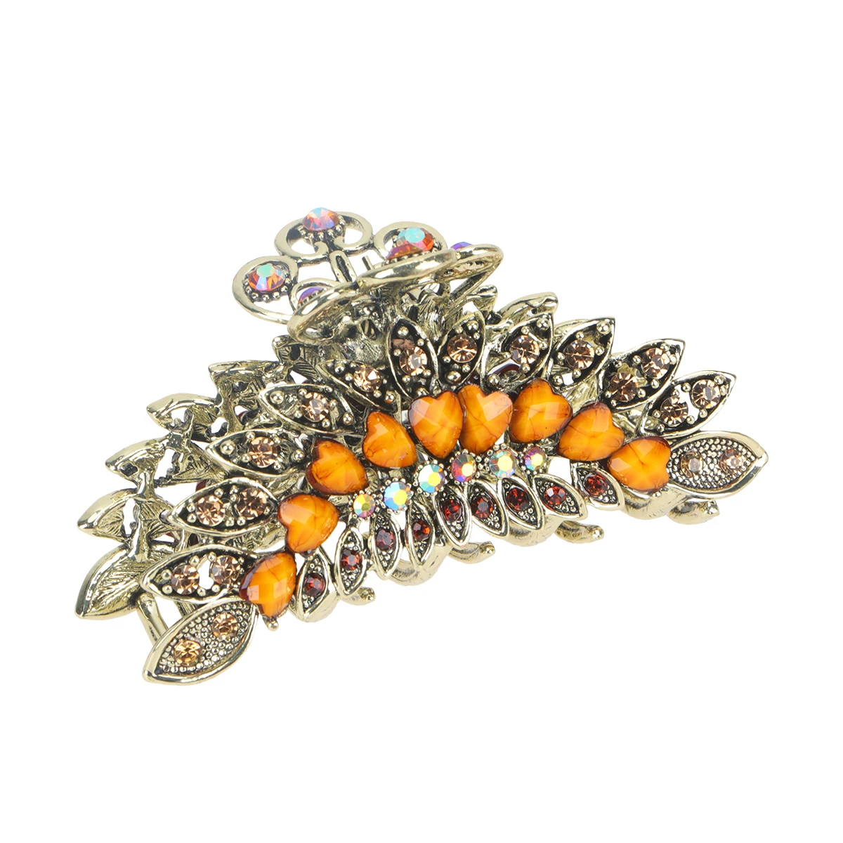 

Rhinestone Jaw Clips Vintage Hairpin Durable Easy Use Girls Ponytail Accessories Birthday Gifts Hair Care Styling Tools