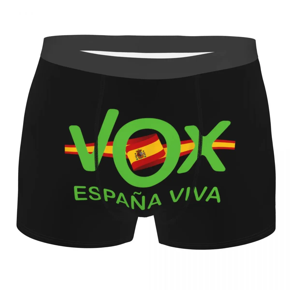 

Espana Viva Vox Underwear Male Sexy Print Customized Spain Flag Boxer Shorts Panties Briefs Soft Underpants