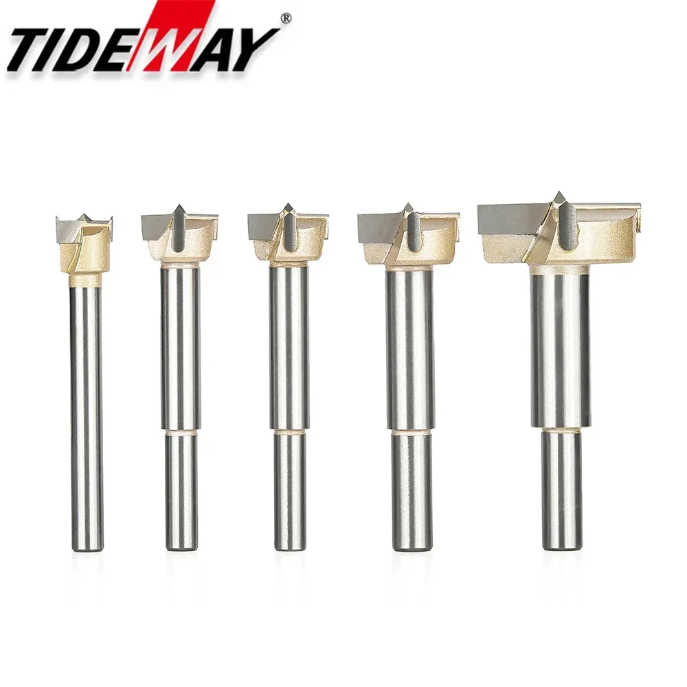 Tideway 1 قطعة نصائح فورستنر طقم أدوات النجارة الخشب مملة لقمة ثقب الذاتي توسيط كربيد التنغستن ثقب المنشار القاطع