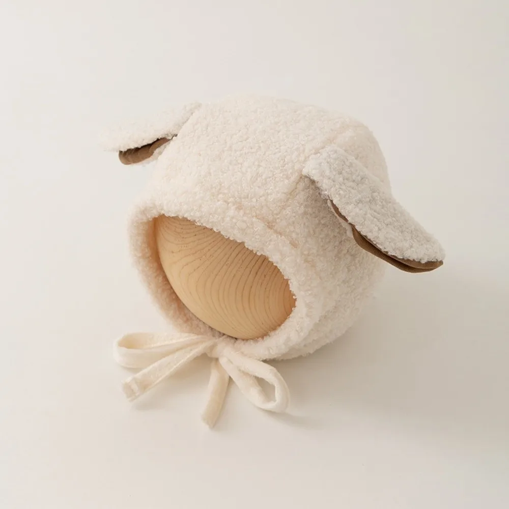 

New Cute Long Ear Earmuffs Beanie Windproof Thickned Warm Hat Lamb Fleece Cold Proof Ear Protection Hat Baby