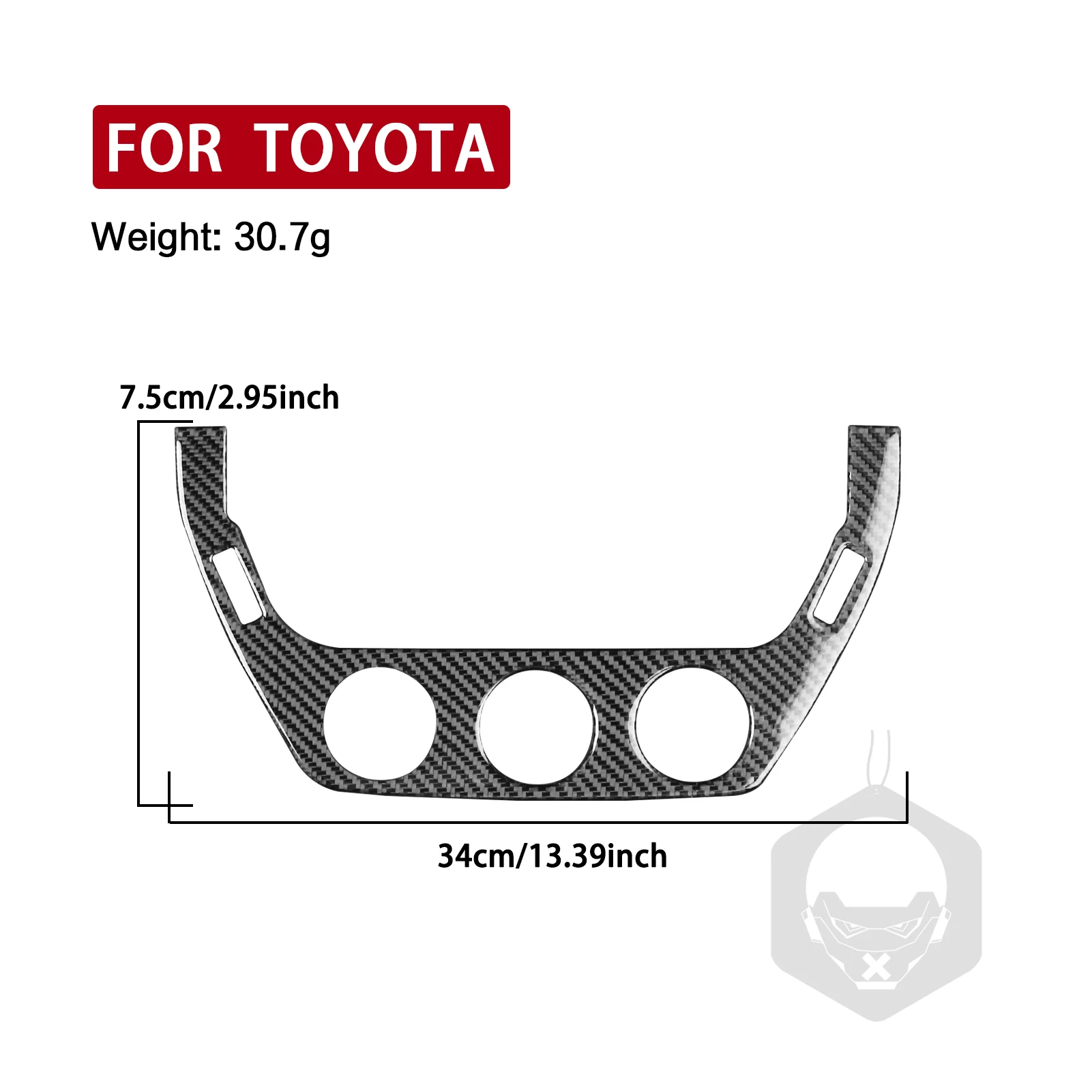 Carbon Fiber Car Accessories Center Console Climate Knob Interior Cover Modified Trim Sticker For Toyota Corolla E210 2019-2024 5