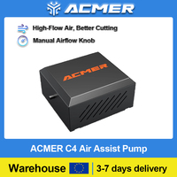 ACMER C4 Air Assist System 30L/min Air Assist Kit Improve Cutting Quality Remove Smoke Dust for Laser Engraver Cutting Machine