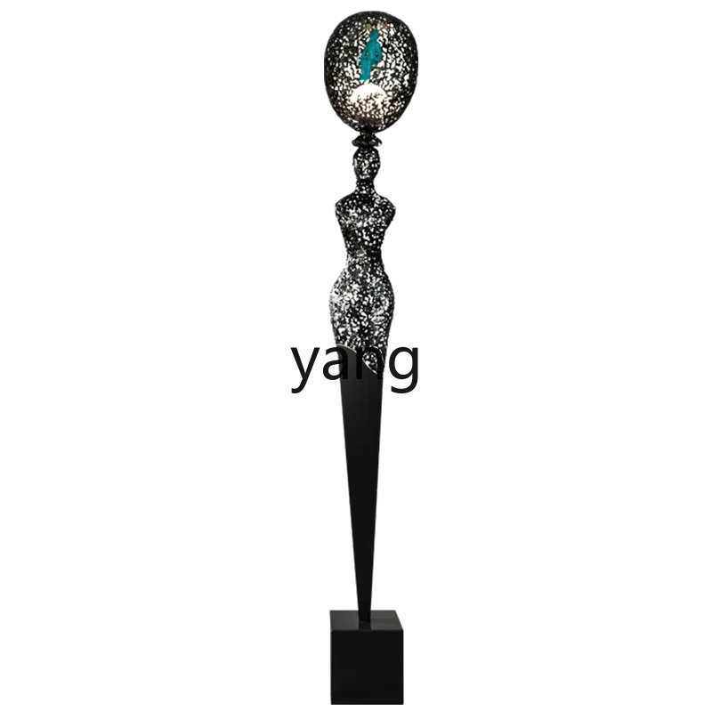 L1XL Hotel Lobby Abstract Floor Sculpture Iron Decoration Remote Control Multi-Color Artwork