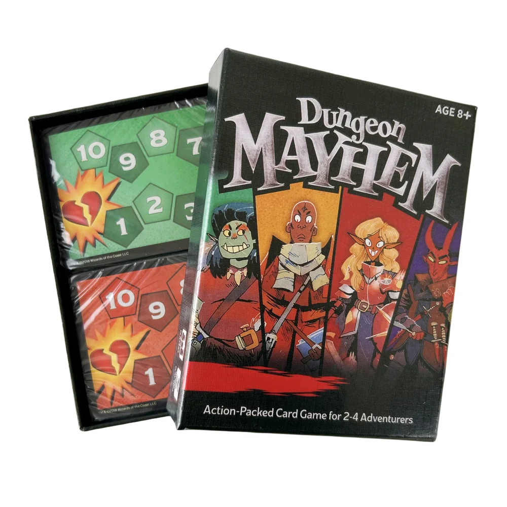 Family Fun Board Game Playing Card Dungeon Mayhem Card Game Family Party Board Deck