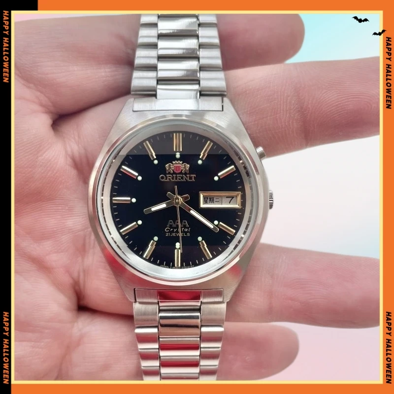 

Мужские механические часы Orient с японским механизмом, ультратонким циферблатом из нержавеющей стали 3A, полным функционалом и мировым временем