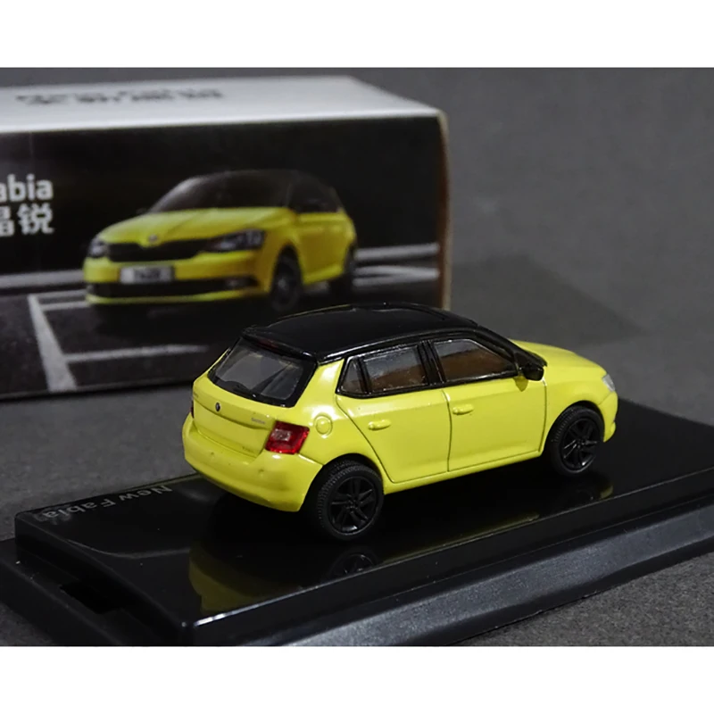 Original Diecast Alloy 1/64 Skoda New Fabia Car Model Adult Classic Collection Static Display Boy Toy