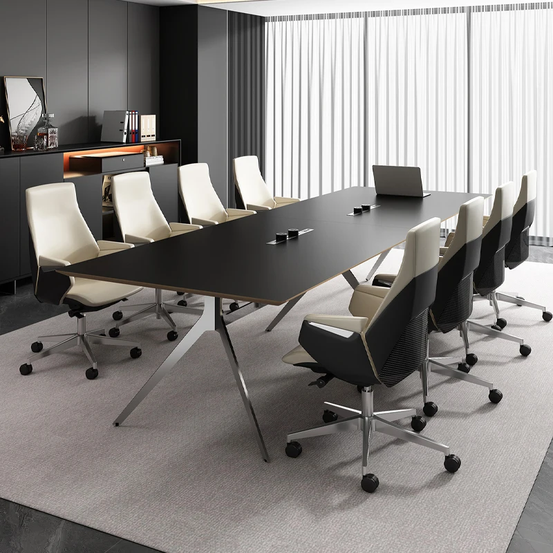 Modern Convertible Modular Executive CEO Office Desk Wooden Panel Organizer Healthy Office Table Chair Set Home/Office