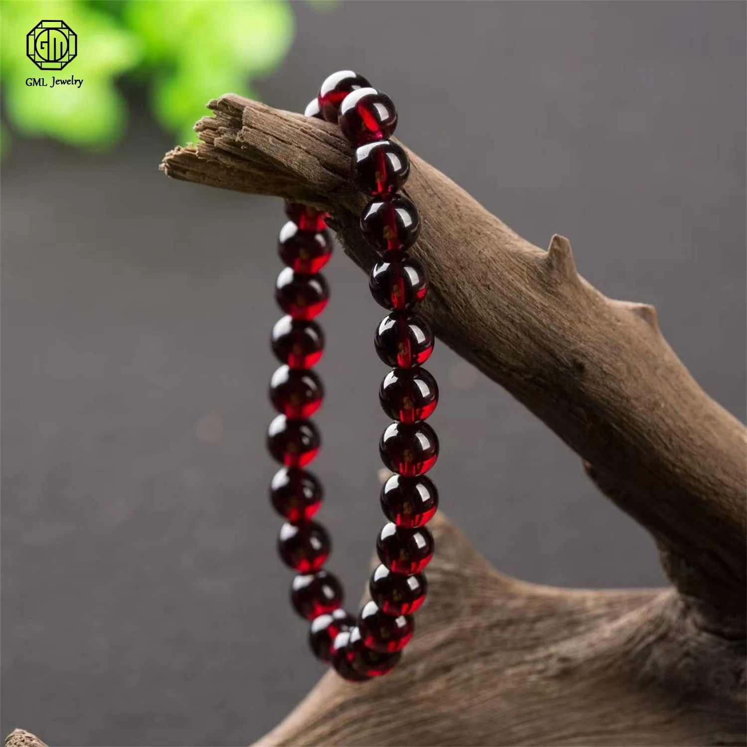 

Natural Wine Red Garnet Beaded Bracelet Women Single Multi Strand Loose Bead Sweet Crystal Garnet Jewelry Beads Jewelry Gift