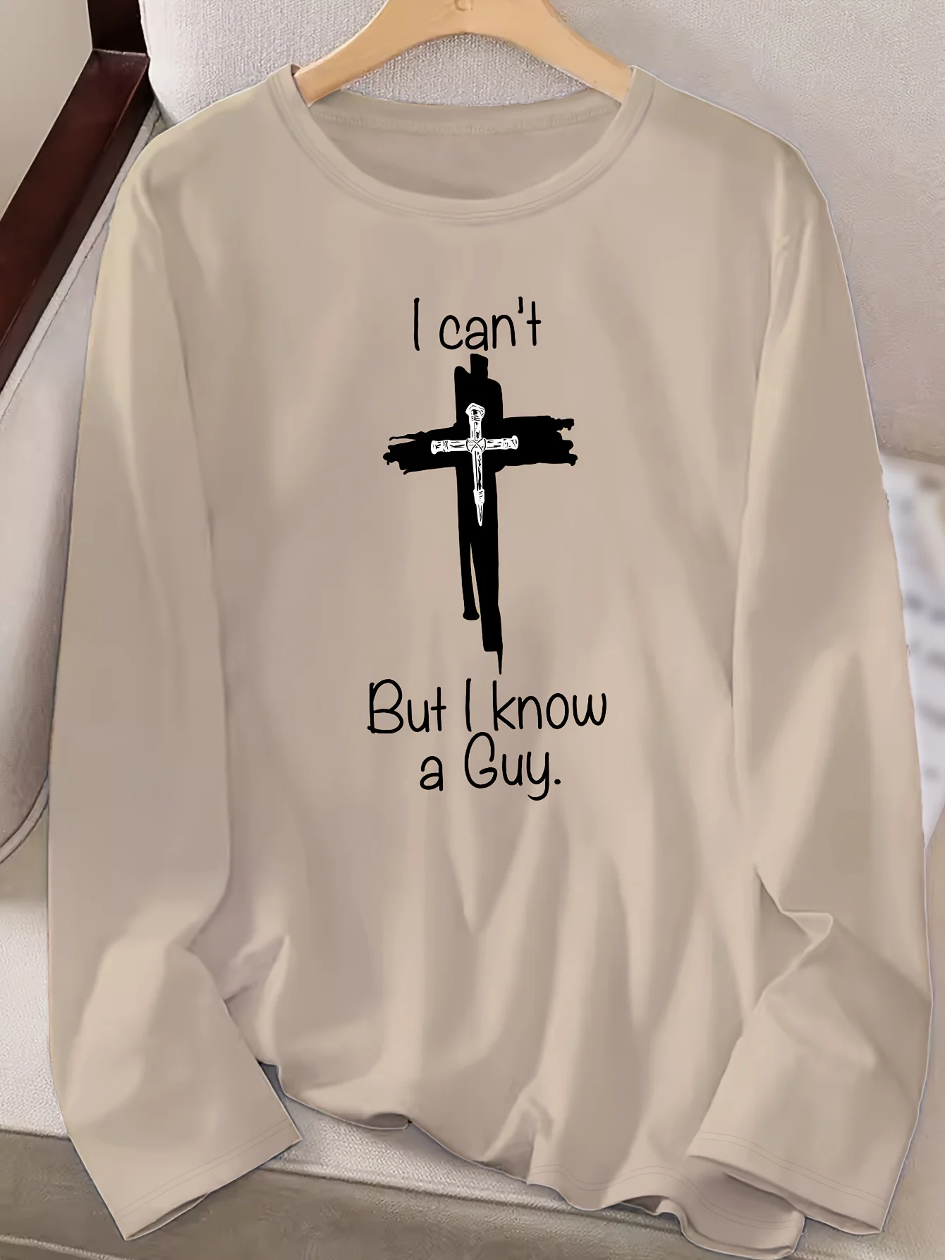 Women's 100% cotton I Know a Guy long sleeved t shirt 6