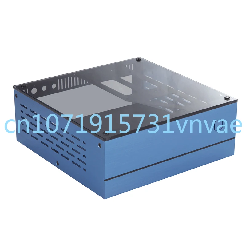 SKTC A01 Portable Aluminum Alloy Glass 17 * 17 ITX Main Board Computer Case 55mm Down Pressure Heat Sink