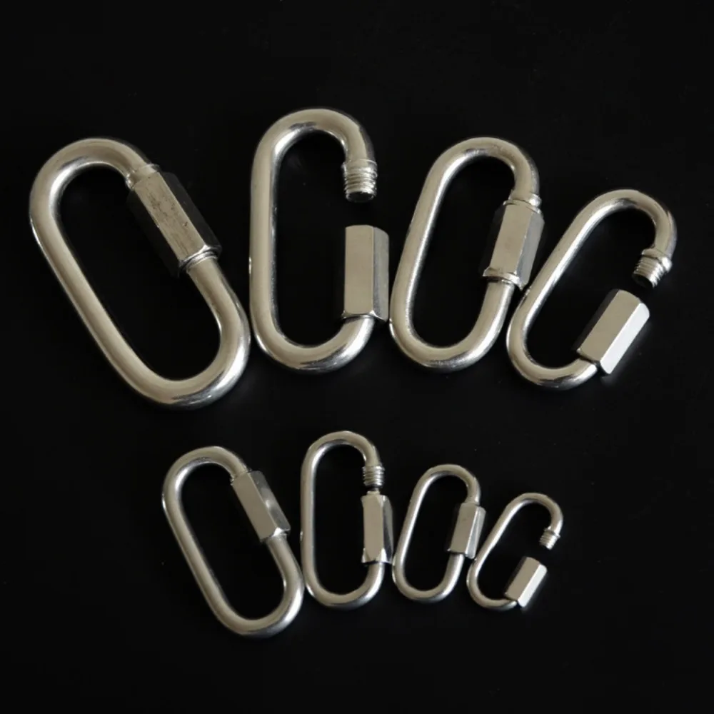 New M3.5~M14 Screw Lock Stainless Steel New Climbing Gear Carabiner Carabiner Chain Buckle