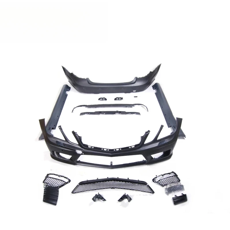 

E CLASS W212 a Style Body Kit Side Skirt E260 E200L to E63 Front Bumper and Rear Diffuser Exhaust Tips PP Material Facelift