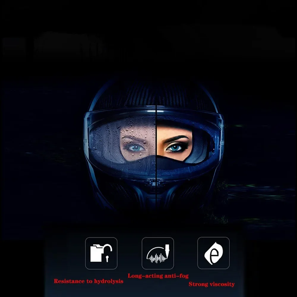 Imagen 6: Película Antivaho para Visera de Casco Compatible con MT STINGER y THUNDER 3 MT-V-12 V-12B, Protector Facial Antivaho para Casco, Accesorios para Casco
