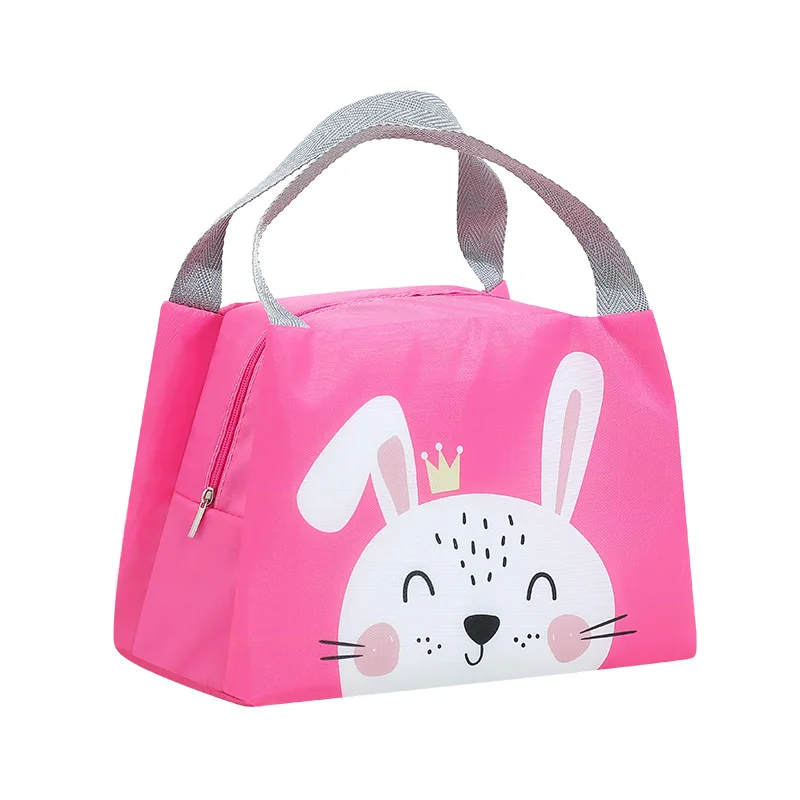 Bolsa Bento de animales de dibujos animados, bolsa aislada de gran capacidad, caja de almuerzo portátil, caja de Camping, accesorios de Camping