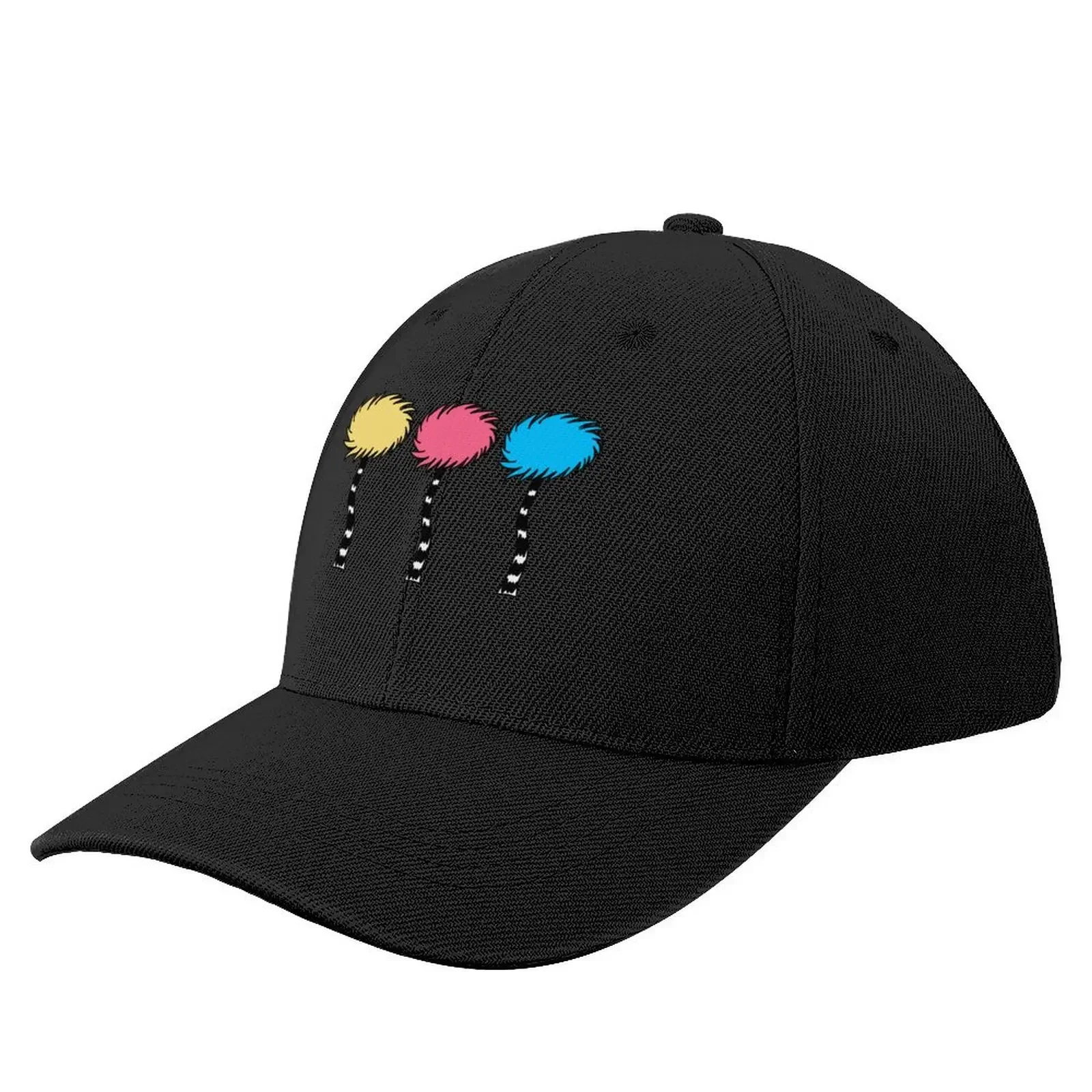 

Three Colorful Truffula Trees Baseball Cap Vintage New In The Hat beach hat Luxury Hat Golf Men Women's