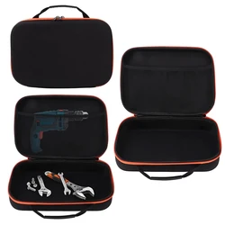 Electrician Hardware Zipper Bag Protective Set Tools Case Hard EVA Storage Bags For Drill Tool Kit Waterproof Bag Carrying Box