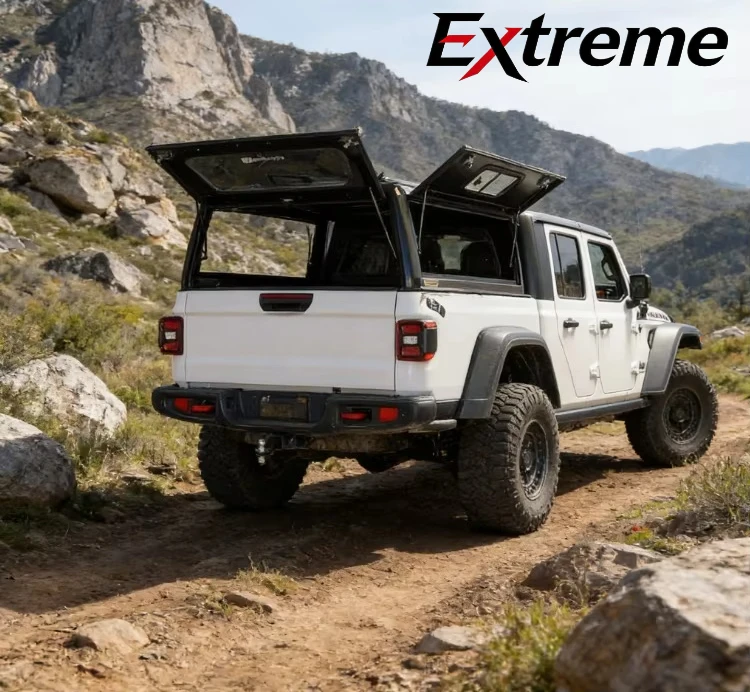 Extreme:Truck Canopy Camper Shell Truck Topper Tonneau Cover Tonneau Cover for Toyota Tacoma Ford Ranger F150 Jeep Gladiator