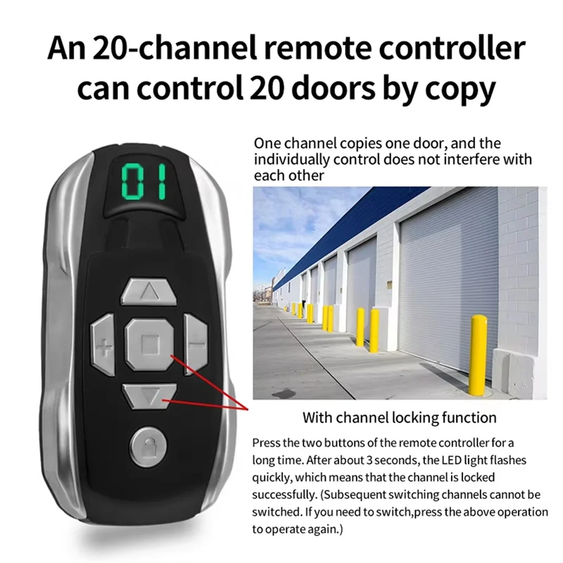【ADD TO CART 】Universal Garage Door Gate Remote Control Key Duplicator Clone Copy Multi-Frequency Controller 300-915Mhz 433Mhz U