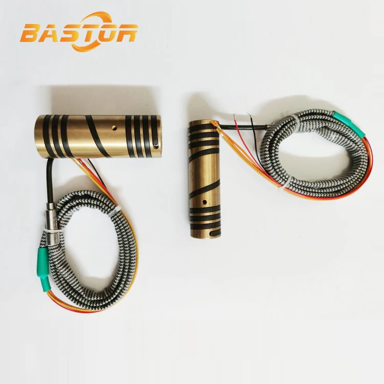 industrial spring nozzle brass hot runner nozzle electric coil heater for injection machine