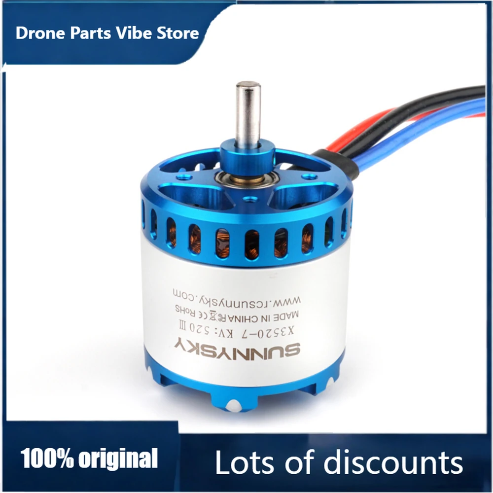 

FySUNNYSKY X3520-III FPV Brushless Motor 560KV(6S) 780KV(3-4S) for RC Airplane Fixed Wing 1395W-2000W High Power 12-14 Inch Prop
