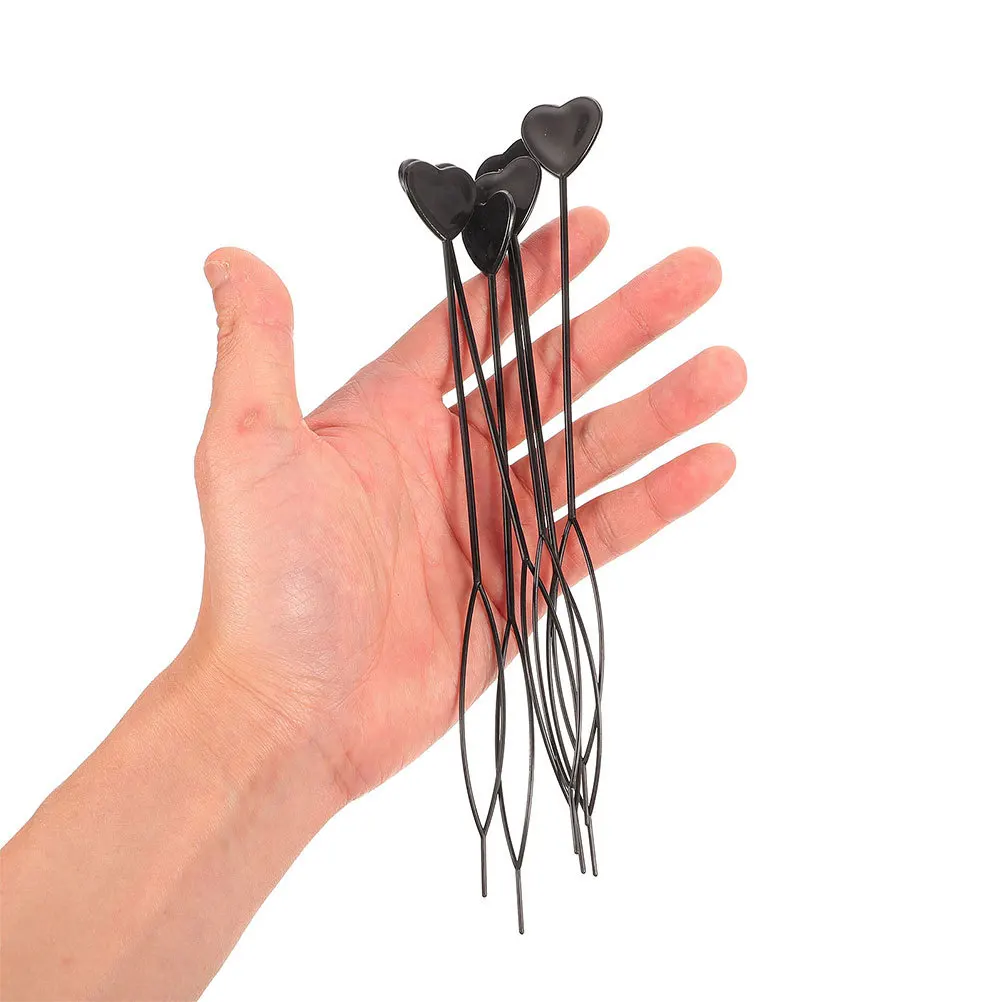 

6Pcs Hair Braid Tool Set Stylish Cute Heart Design for Easy Hairstyles Women Girls All Ages Hair Braid Tool Beaders