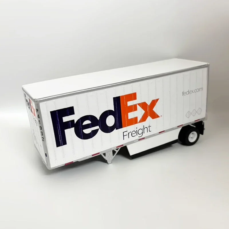 دييكاست 1:50 مقياس محاكاة فيديكس حاوية شحن شاحنة نقل مقطورة حاوية نماذج من الشاحنات #3