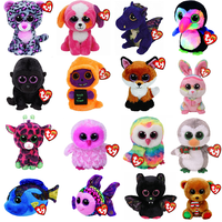 15cm TY Animal Stuffed Plush Doll Fish Fox Orangutan Leopard Owl Bear Rabbit UnicornToys for decoration Children Birthday Gift