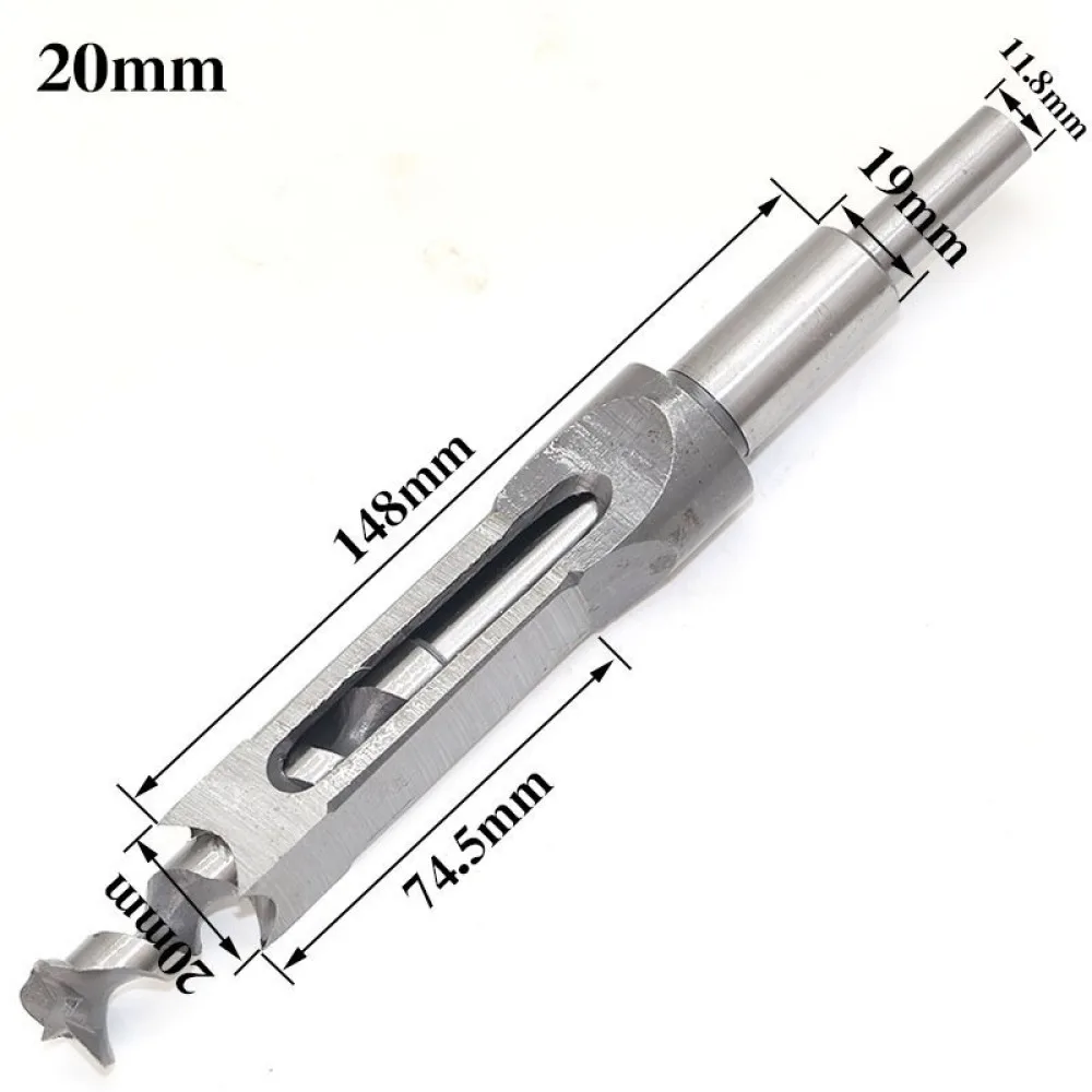 Professional Bearing Steel Square Hole Drill Bit Set For Woodworking Mortise Tenon Furniture Construction Hole Tool