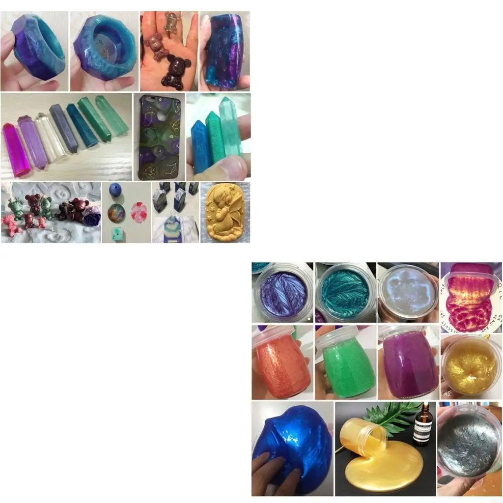 

1 Set Handmade Cosmetic Grade Pearlescent Natural Mica Mineral Powder Epoxy Resin Dye Pearl Pigment for DIY Candle Soap