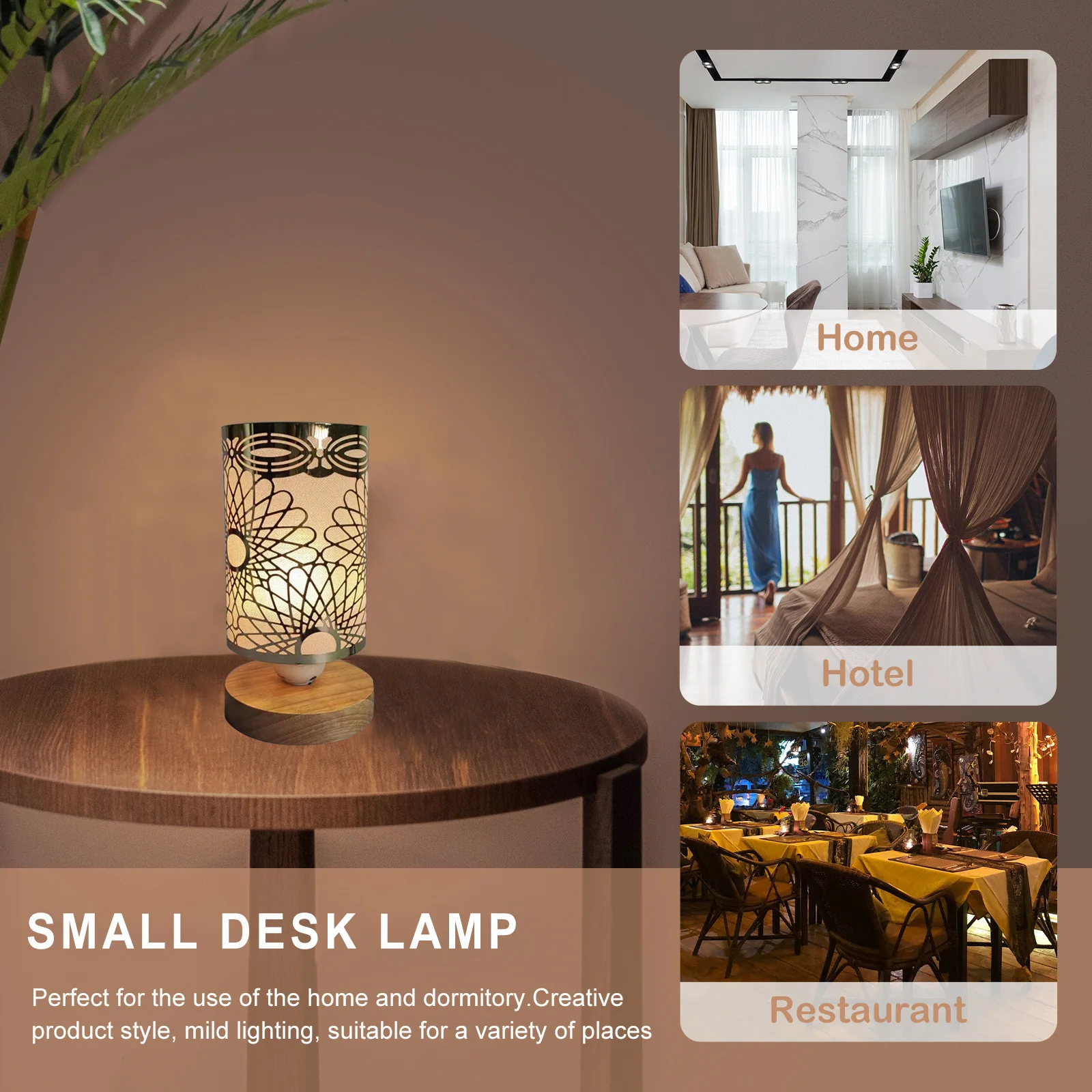 

Night Simple Wooden Desk Lamp Decoration Small Reading Table Lamps for Living Room Bedrooms Bedside