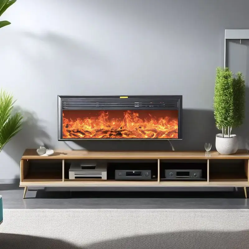 Custom Bluetooth-able Musical Wall Mounted Fireplace Electric Insert Indoor Led Master Flame Fireplaces